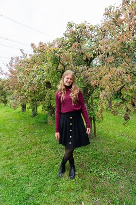 Trui Doortje - bordeaux