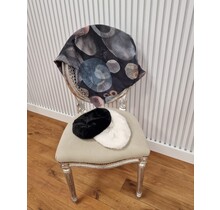 Sjaal met ronde vlakken - grijs