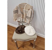 Sjaal met grafische lijnen - beige