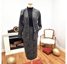 Rok Vivianne - panter zwart/grijs