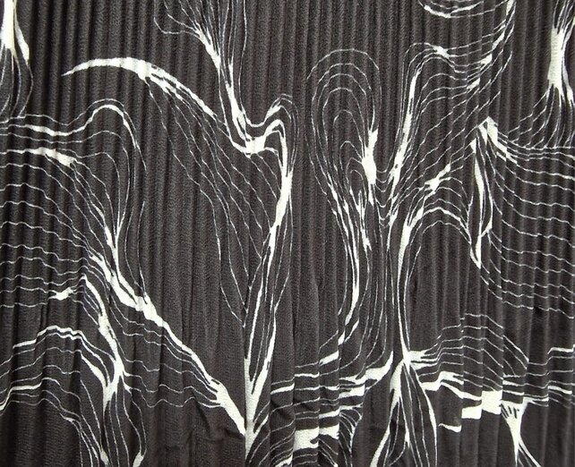 Rok plissé kort model - dessin zwart/wit