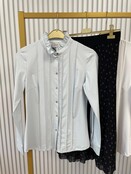 Blouse Aafke - lichtblauw
