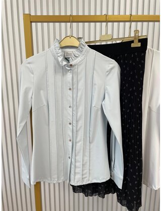 Blouse Aafke - lichtblauw