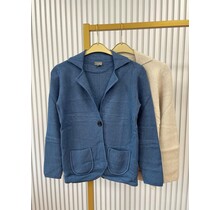 Dames vest Corrie - jeansblauw