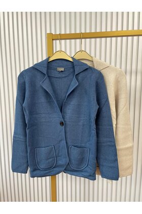 Dames vest Corrie - jeansblauw