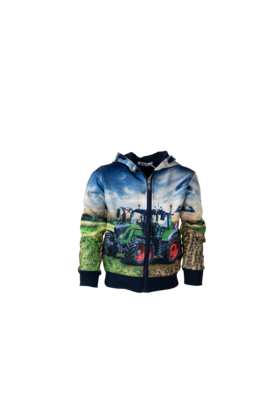 Jongens trui hoodie met tractor MF *