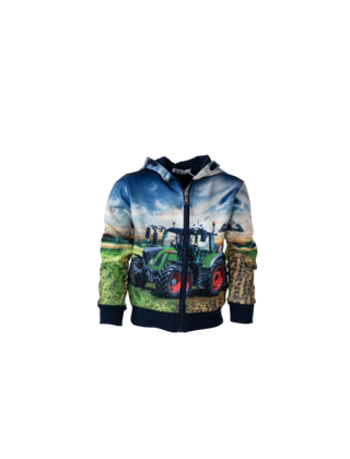 Jongens trui hoodie met tractor MF *