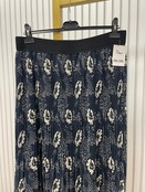 Rok plissé kort model - blauw/beige *