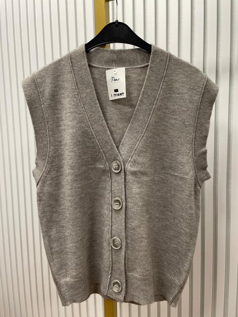 Vest mouwloos  Janna - grijs *
