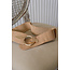 Riem met haaksluiting - beige