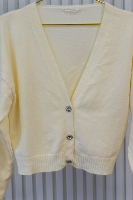 Vest Jantine - zachtgeel