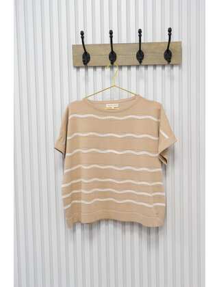 Truitje Marga - beige/wit