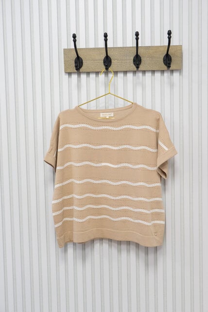 Truitje Marga - beige/wit