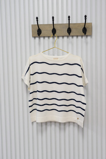 Truitje Marga - wit/donkerblauw