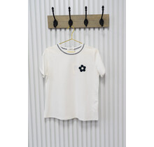 Shirt  Anouk - wit/donkerblauw