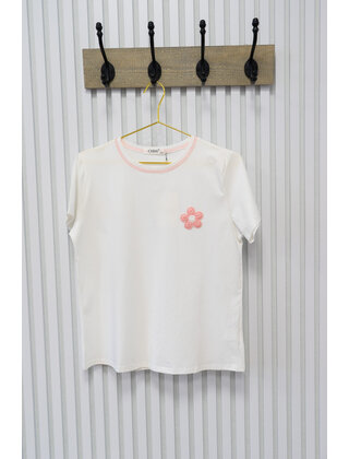 Shirt  Anouk - wit/roze