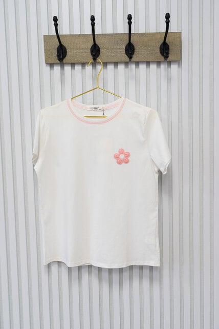 Shirt  Anouk - wit/roze