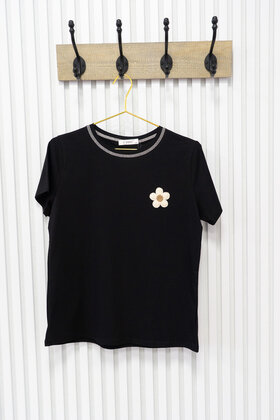 Shirt  Anouk - zwart/beige