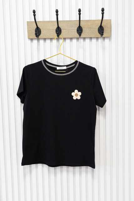 Shirt  Anouk - zwart/beige