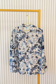 Blouse Lucy - blauw/wit