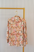 Blouse Lucy - beige/roze