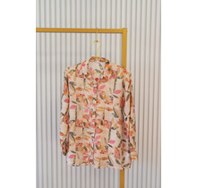 Blouse Lucy - beige/roze