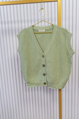 Vest Tamara - zachtgroen