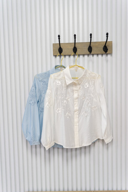 Blouse Mariska - lichtblauw