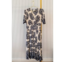 Jurk Jenny - beige/blauw