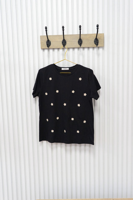 Shirt  Sophie - zwart/beige