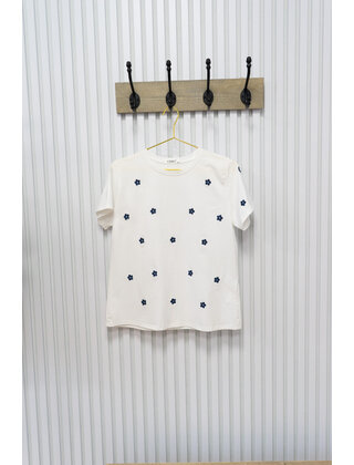 Shirt  Sophie - wit/blauw