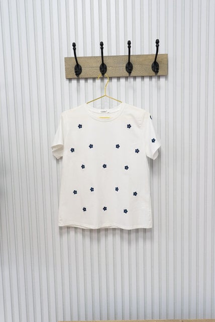 Shirt  Sophie - wit/blauw