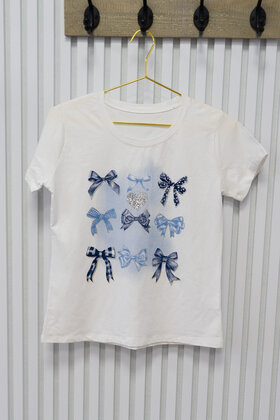 Shirt Juna - wit/blauw