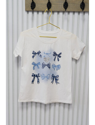 Shirt Juna - wit/blauw