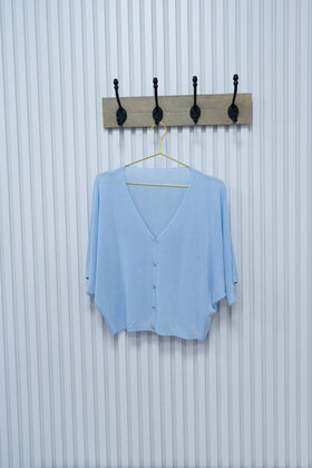 Vest Fia - lichtblauw