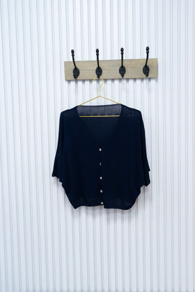 Vest Fia - donkerblauw