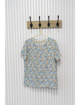 Blouse Merel - lichtblauw