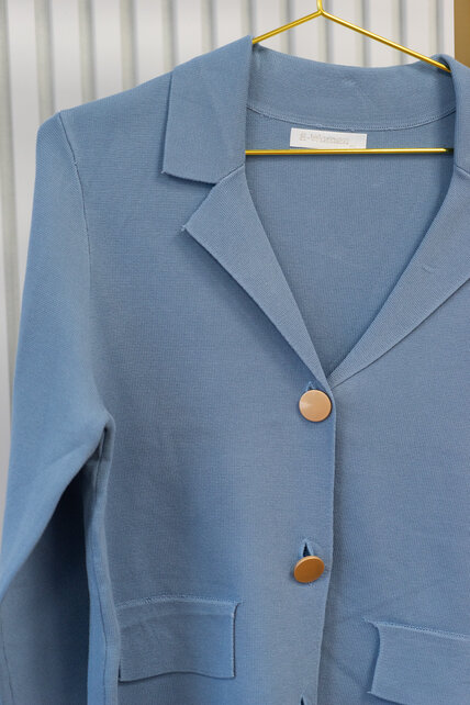 Vest Adrie - lichtblauw