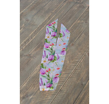 Sjaal smal - bloem roze