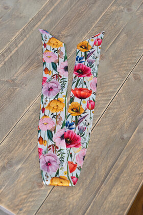 Sjaal smal - bloem multicolor