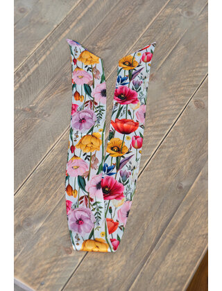 Sjaal smal - bloem multicolor