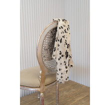 Sjaal panter - beige/zwart