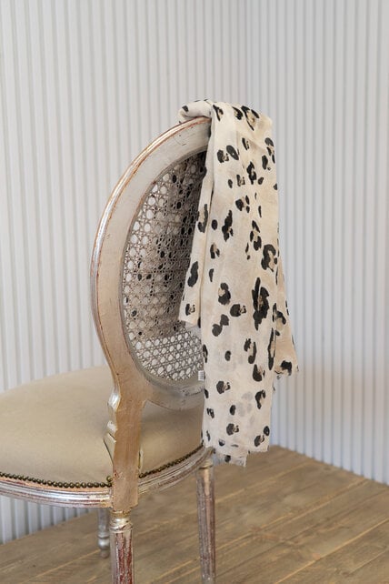 Sjaal panter - beige/zwart