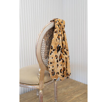 Sjaal panter - camel/zwart