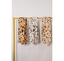 Sjaal panter - beige/bruin