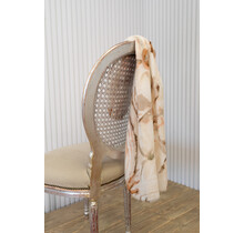 Sjaal grote bloem - beige tinten