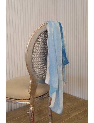 Sjaal lang - lichtblauw