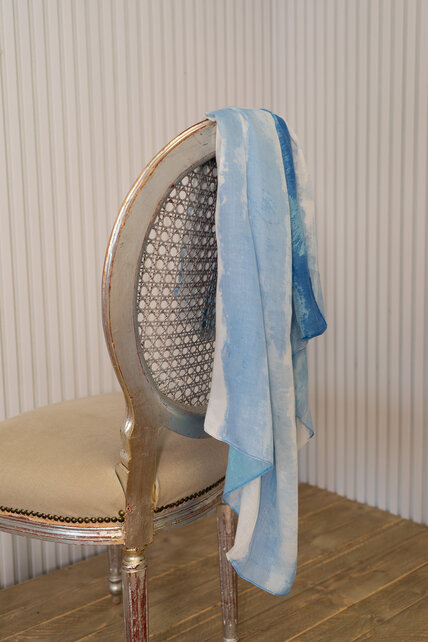 Sjaal lang - lichtblauw