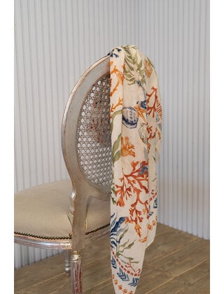 Sjaal lang - beige/multicolor