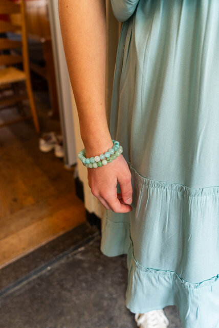 Jurk Liselot - mintgroen